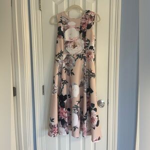 NWT Floral Calvin Klein Fit and Flare Dress